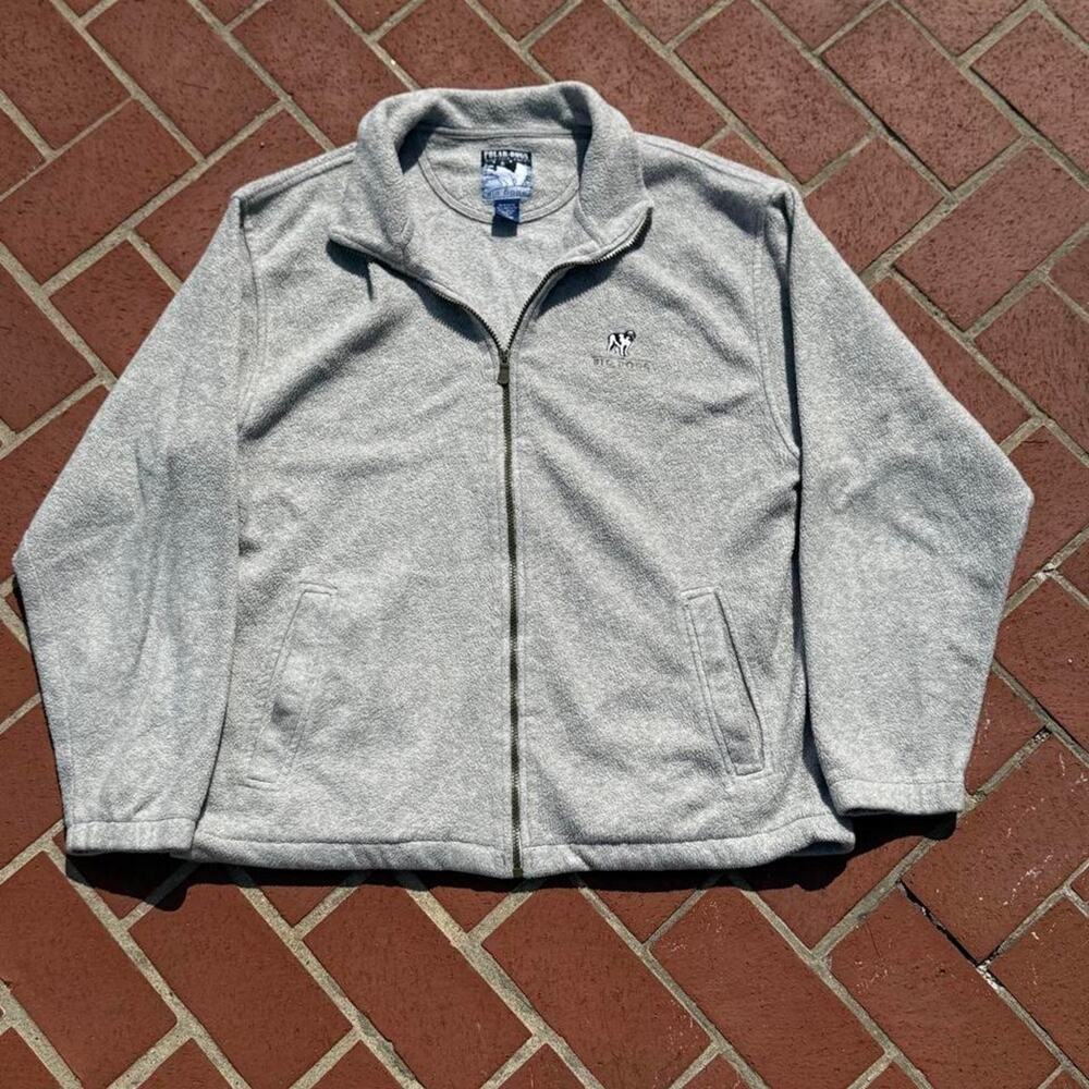 Big dogs polar dogs gray fleece zip up